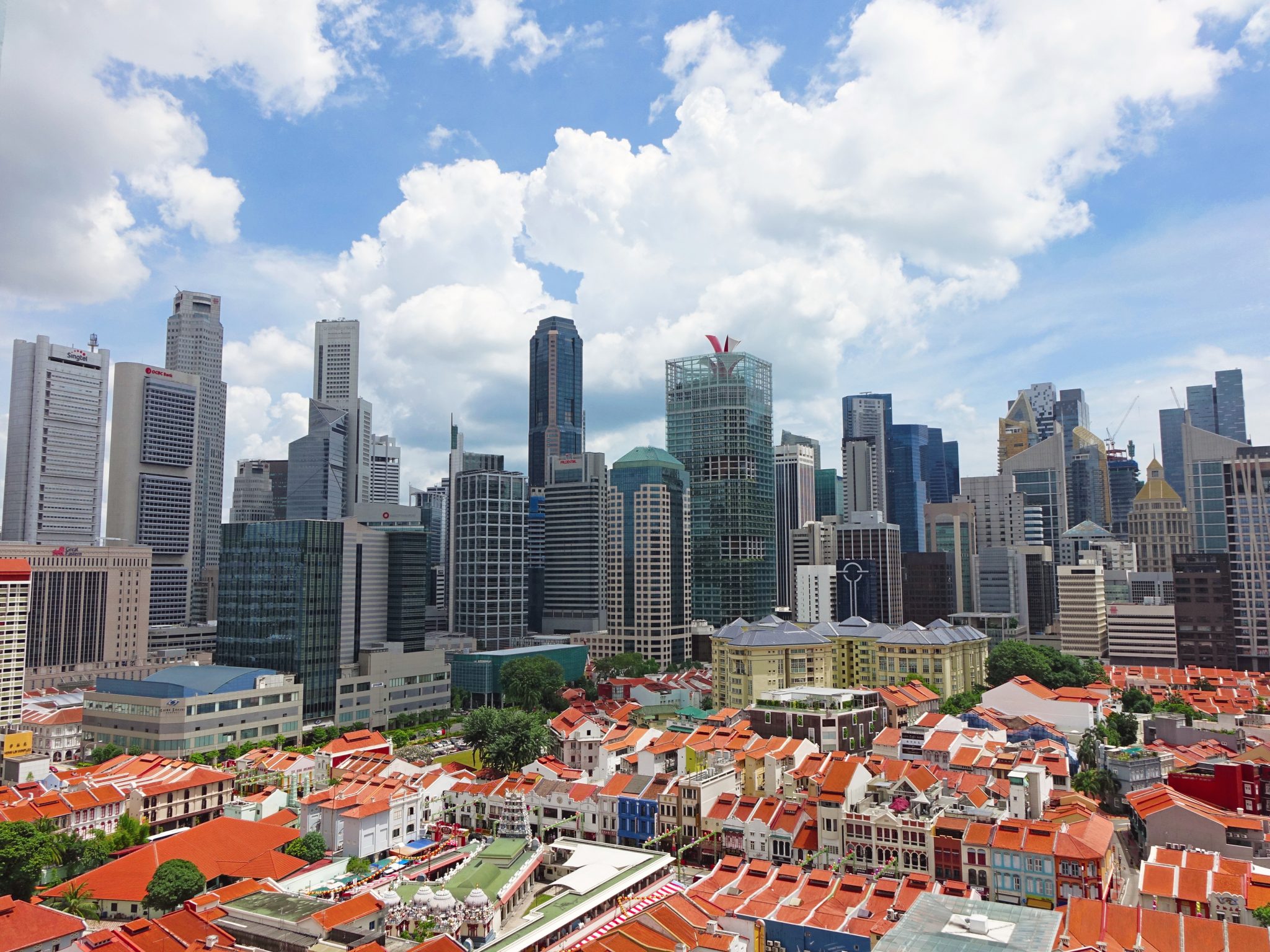 صور للتنوع المعماري في سنغافورة